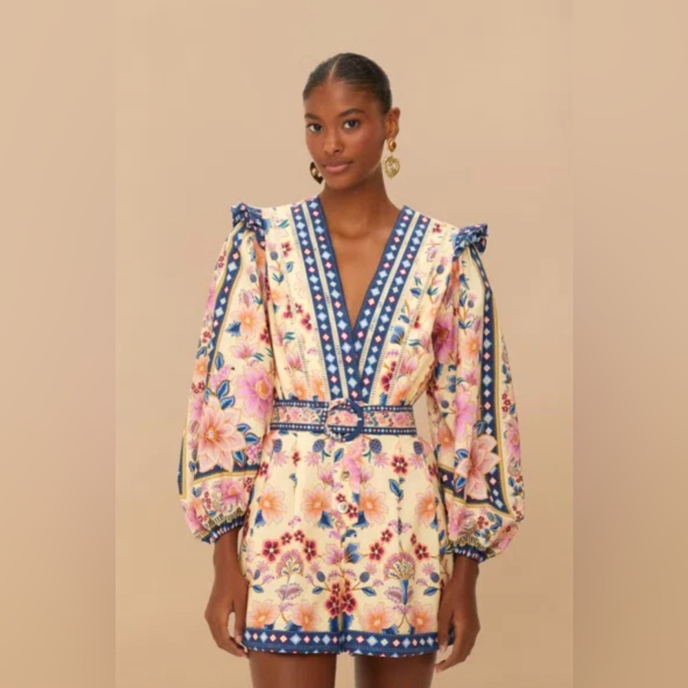 FARM Rio Floral Multicolor Romper - Picture 8 of 9